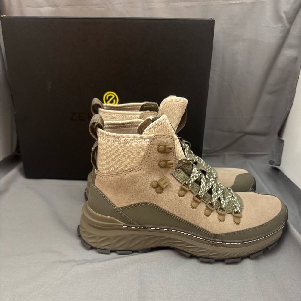Cole Haan 5.Zerogrand Explore Hiker Boots Men’s 8 Women’s 9.5 Dune Stone Gray